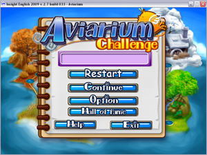 Aviarium Main Menu